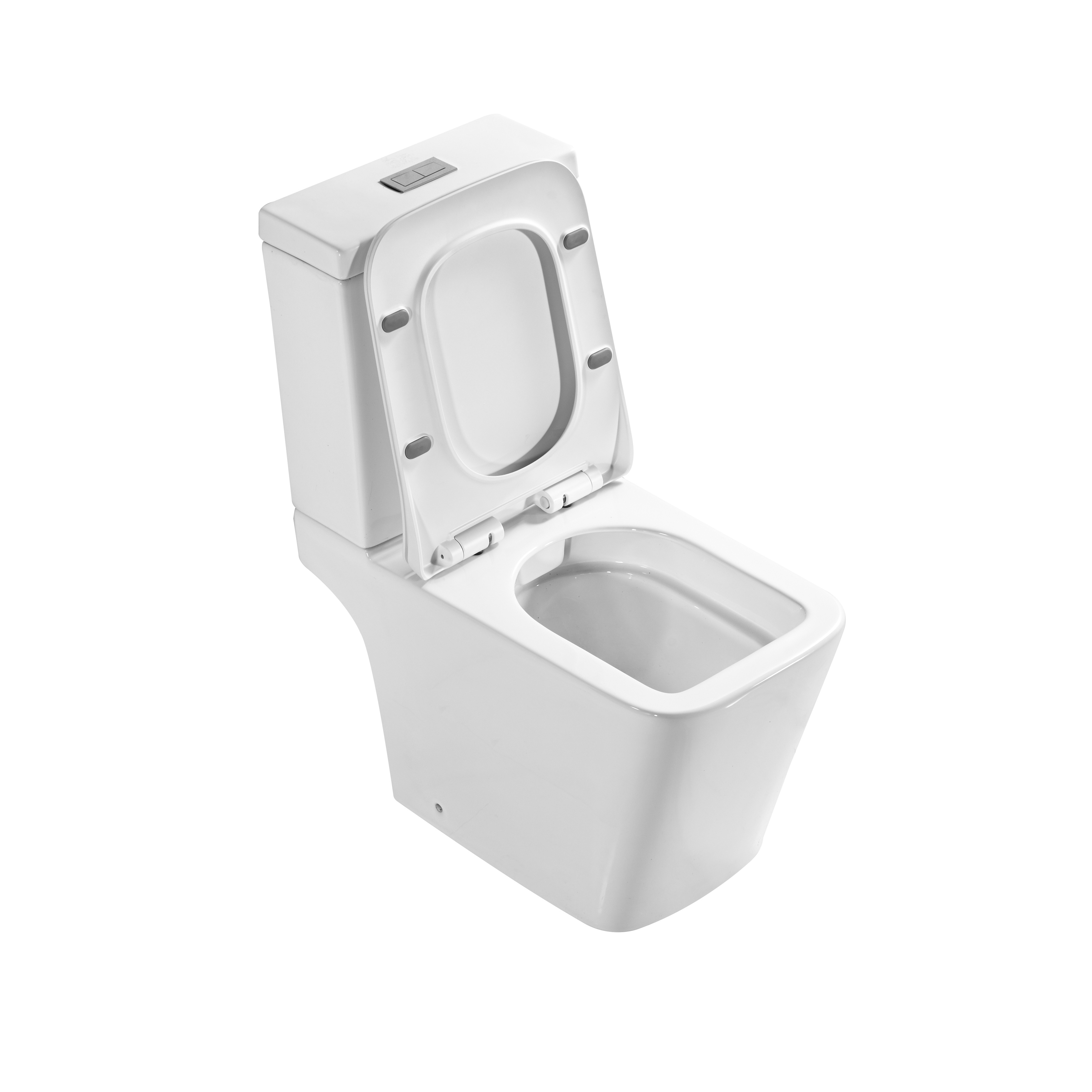 Factory new design ceramic toilet modern slow down seat two pieces ceramic toilet