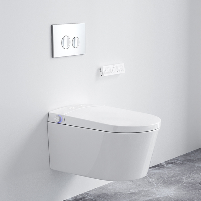 Toilet automatic new design 220V ceramic wall hung smart WC toilet intelligent water closet