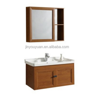 European Style White Basin 32 Inch Bathroom Vanities Furniture Modern Luxury Mirrored Cabinet