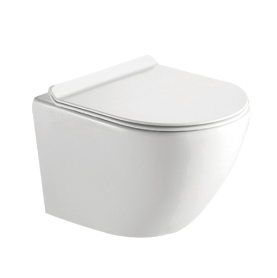 Toilet Bowl Wc Suspend Modern Hanging Mount Water Closet Rimless Floating Ceramic Wall Hung Toilet