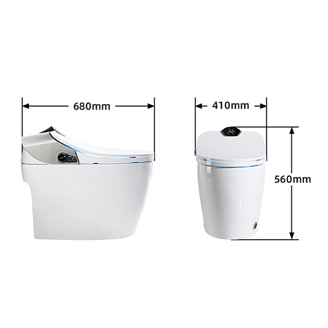 Smart Toilet Floor Mounted Automatic Toilet smart toilet seat cover