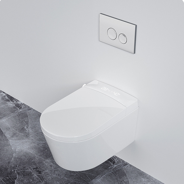 Toilet automatic new design 220V ceramic wall hung smart WC toilet intelligent water closet