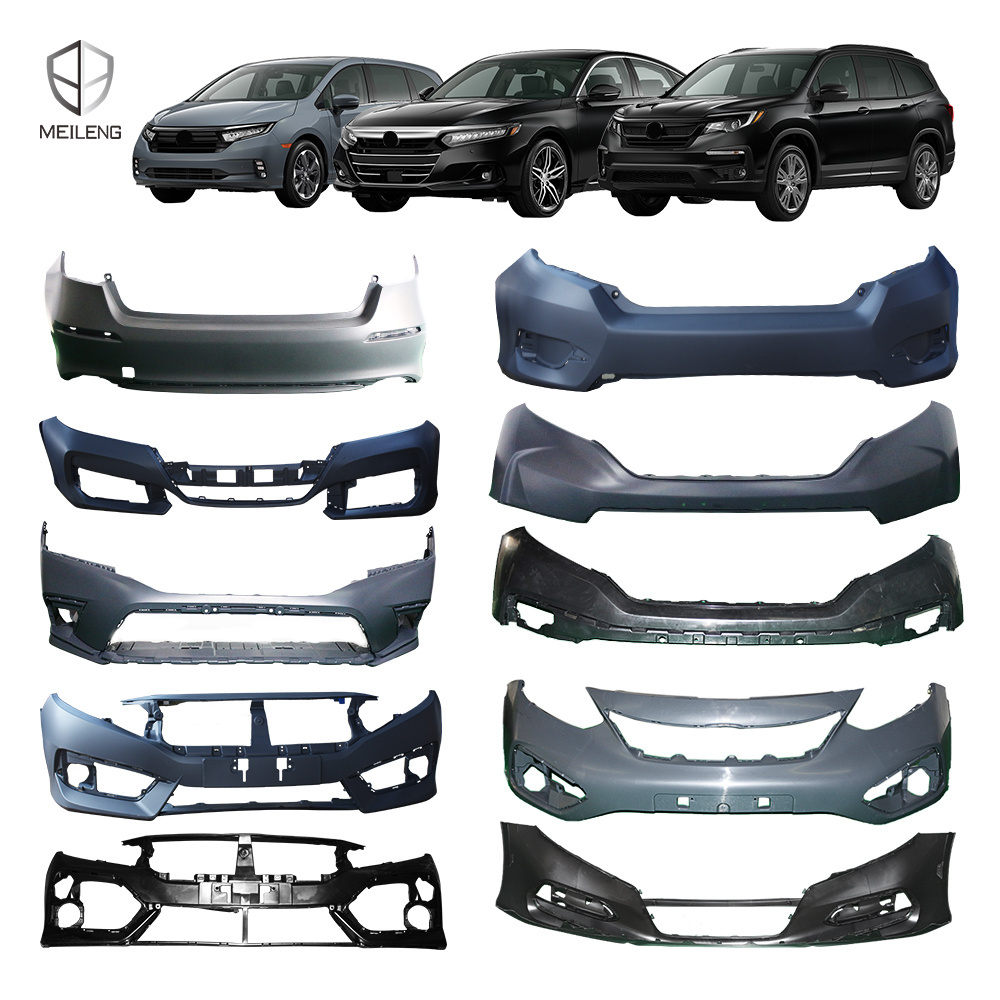 Plastic Auto Car Front Rear Bumper for Honda Civic City Cr-v Crv Accord Fit Jazz Odyssey Vezel Hrv 2015 2020 2021 2022 2023