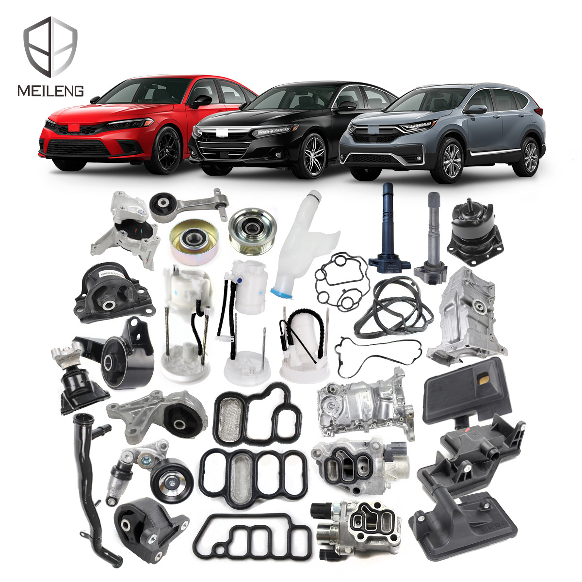 MEILENG auto car engine spare parts for all honda car CRV civic accord FIT CITY VEZEL HRV auto car engine spare parts system