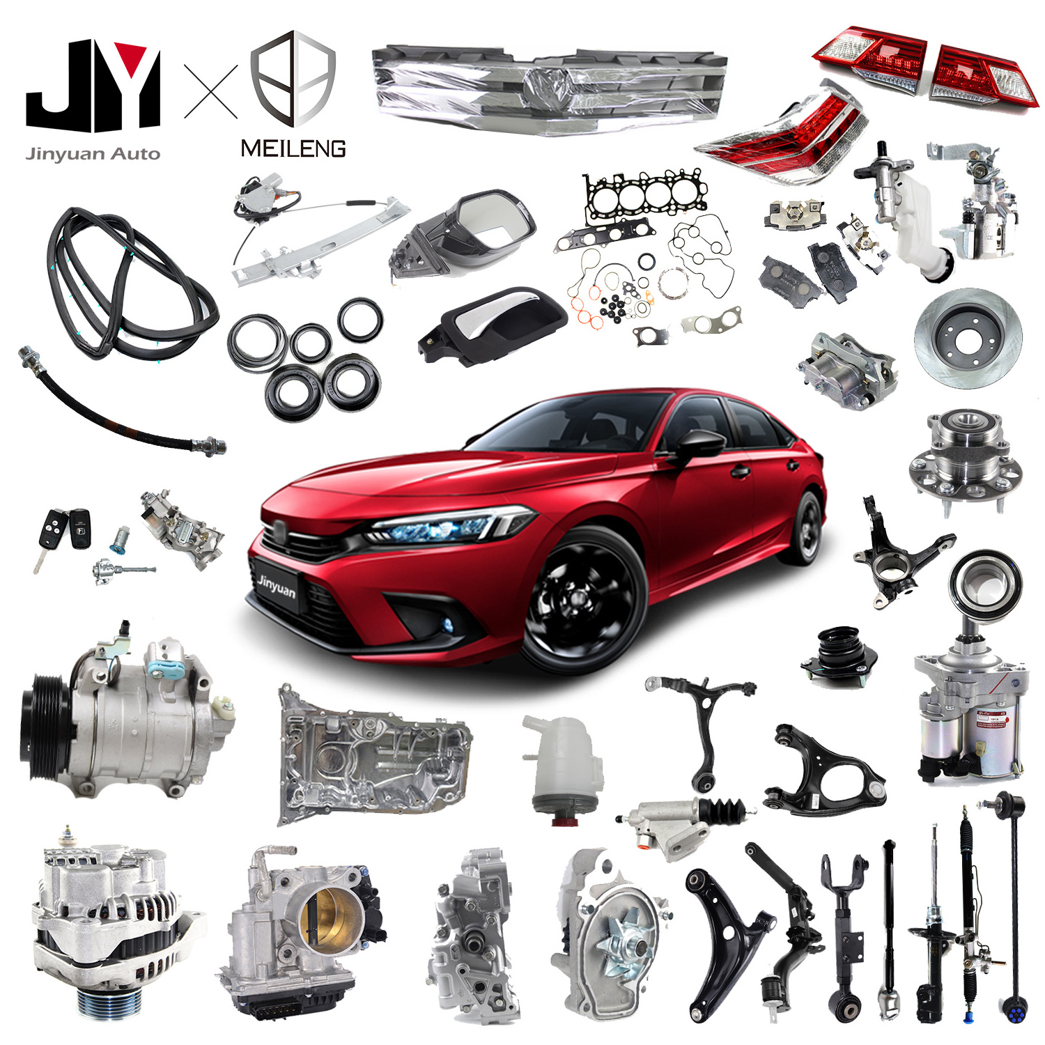 MEILENG auto car spare parts for honda Vezel HRV RU1 RU5 RU6 accessories bodykit auto car spare parts 1999-2021