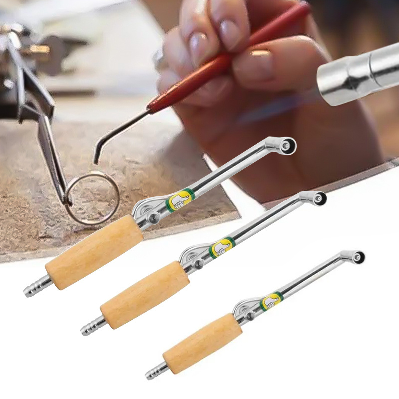 Adjustable Flame 21cm 26cm 292cm Wooden Handle Gold Melting Welding Torch Processing Jewelry Gas Soldering Torch