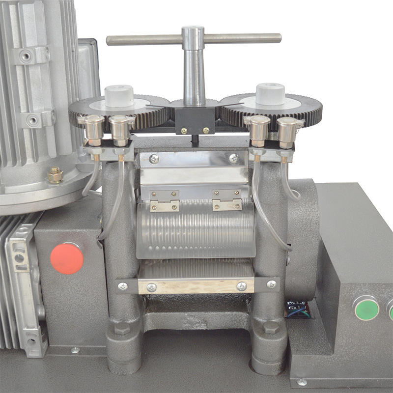 Customized 1.5hp double headed electric powered two roll mixing machine wire rod jewellery rolling mill