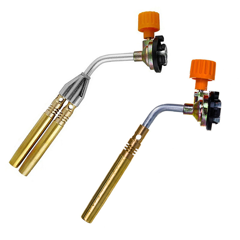 KT-2108 Portable Single/Dual Tube Copper Brazing Tool Kit Jewelry Heating  Welding Flame Gun Gas Blow Cutting Torch