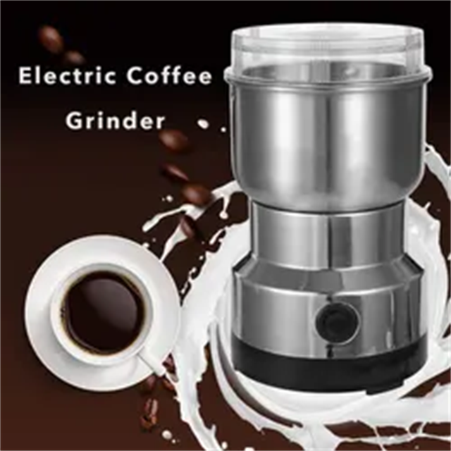 High Quality Small Mini Coffee Grinder Portable Electric Food Processor Dry Bean Coffee Grinders For Home Kitchen Office