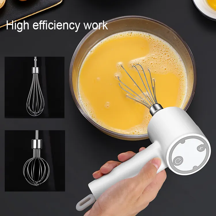 Handheld Automatic Cream Food Chopper 3 Speed Mini Mixer Electric Food Blender 3 In 1 Wireless Portable USB Mixer Egg Beater