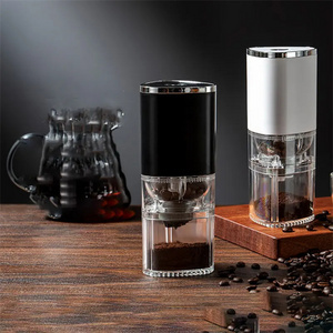 Wholesale Custom Logo Modern Operated Coffee Grinder Usb Battery Rechargeable Portable Electric Coffee Grinder