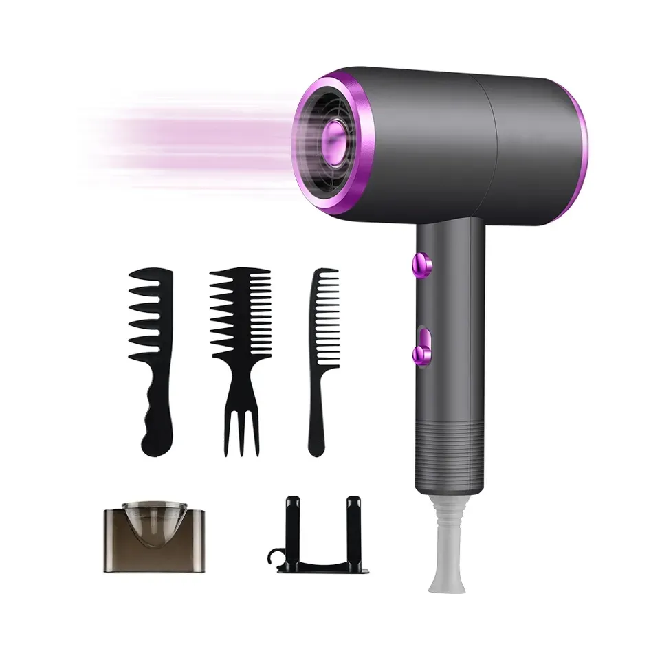 High Speed Wall Mounted Hair Dryers And Steamers 240v 2000w Mini Foldable Portable Fast Handle Hair Dryer For Salons