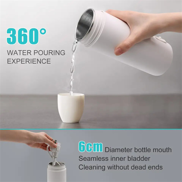 Thermal Cup 400ml Smart Thermoses Portable Electric Kettles Make Heating Vacuum Flasks Boil  Warm Hot Automatic Power Off