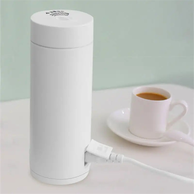 Thermal Cup 400ml Smart Thermoses Portable Electric Kettles Make Heating Vacuum Flasks Boil  Warm Hot Automatic Power Off