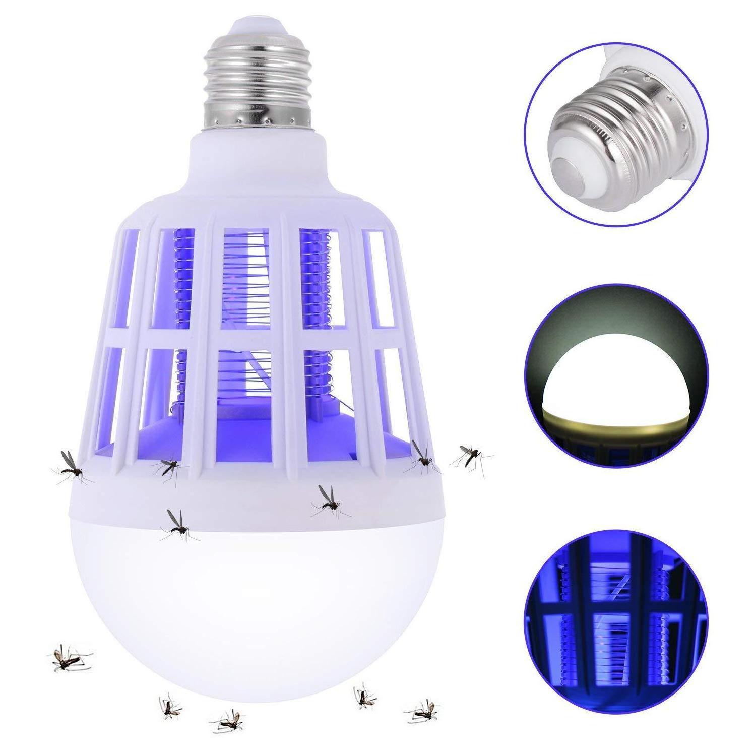 2023 New style Summer Mosquito Killer Lamps Kids Bedroom 15w Electronic Insect Fly Lure Kill Bulb Led Anti-mosquito Bulb