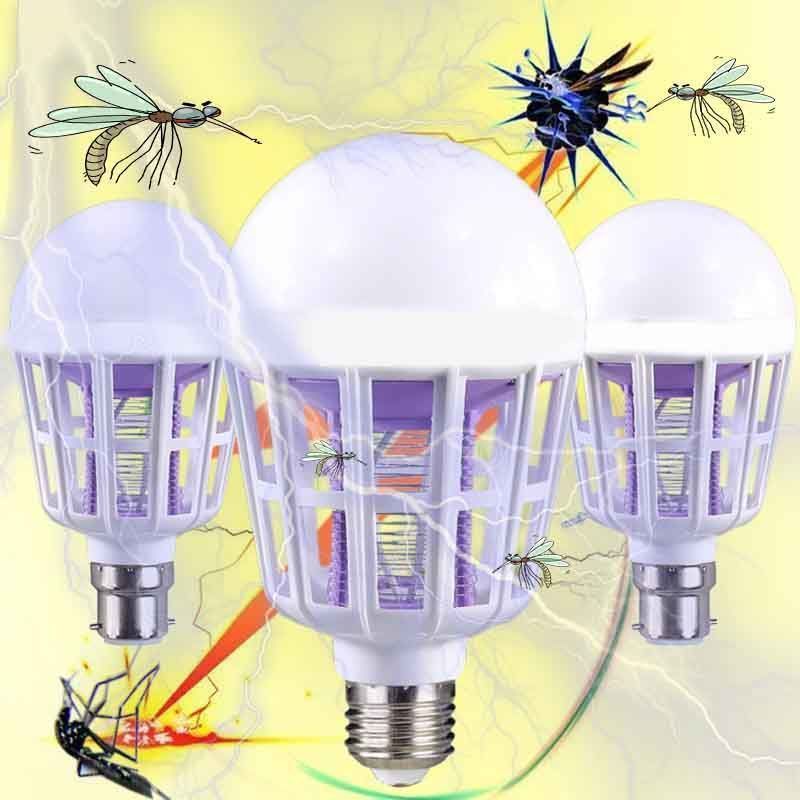 2023 New style Summer Mosquito Killer Lamps Kids Bedroom 15w Electronic Insect Fly Lure Kill Bulb Led Anti-mosquito Bulb