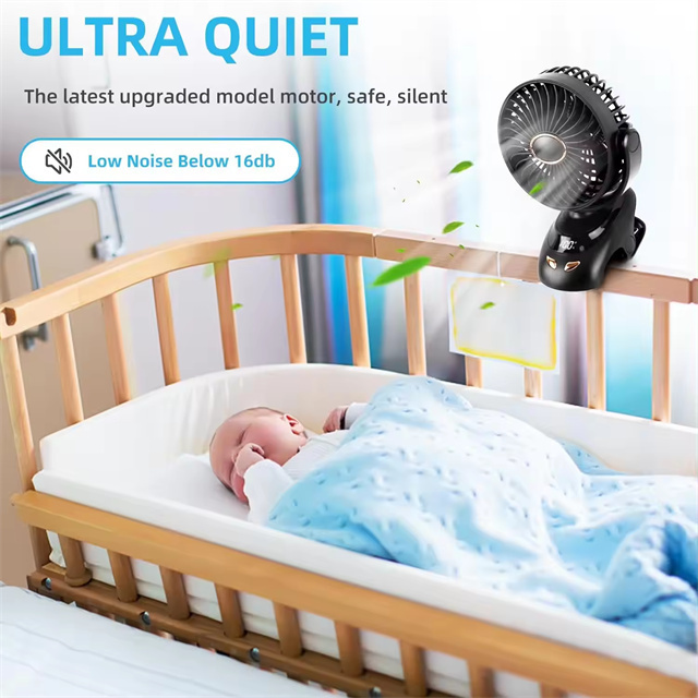 Baby Stroller Small Usb Appliances Tower Industrial Electric Table Fans Cooling Stand Changer 3000 Mah Rechargeable Mini Fan