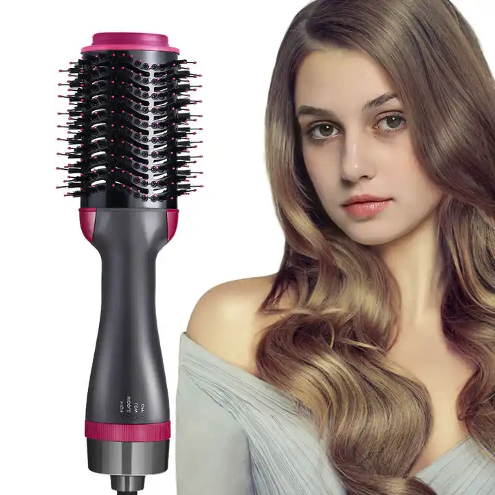 Styling Tools Ce Approval 3 In 1 Hair Straightener Brush Blow Dryer Oval Design Hot Air Brush Hair Blow Dryer Styler With Comb