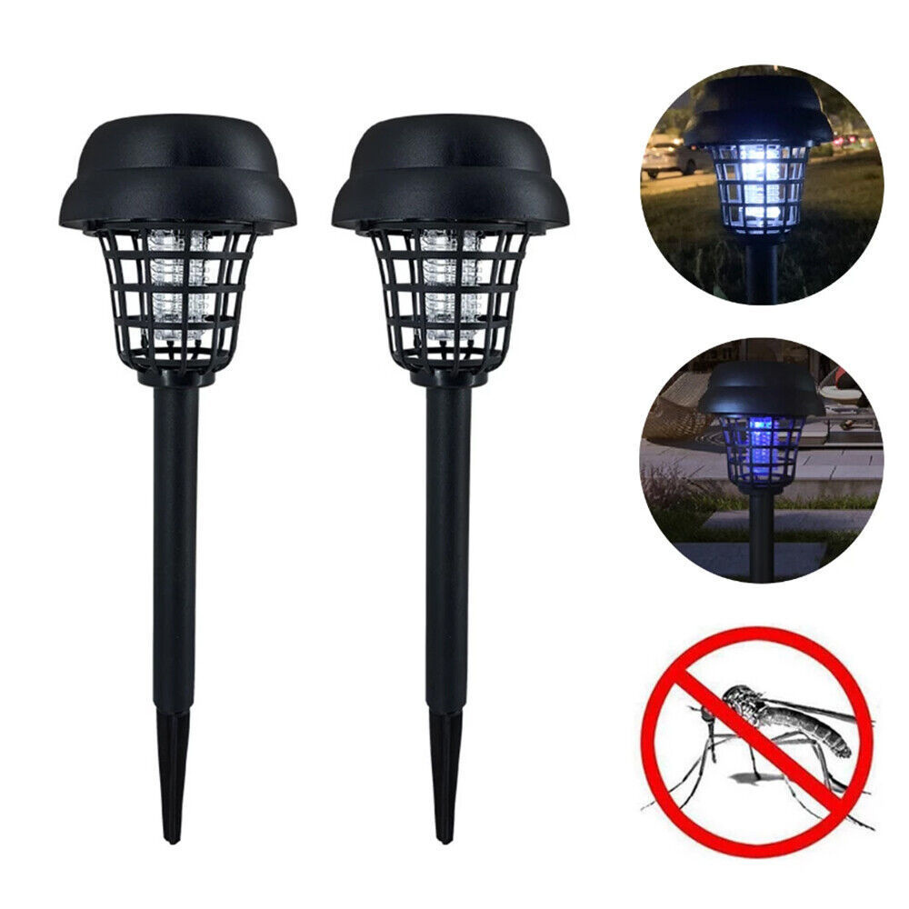 Solar Bug Zapper Outdoor Waterproof UV LED Solar Powered Mosquito Killer Lamp for Garden Yard and Indoor