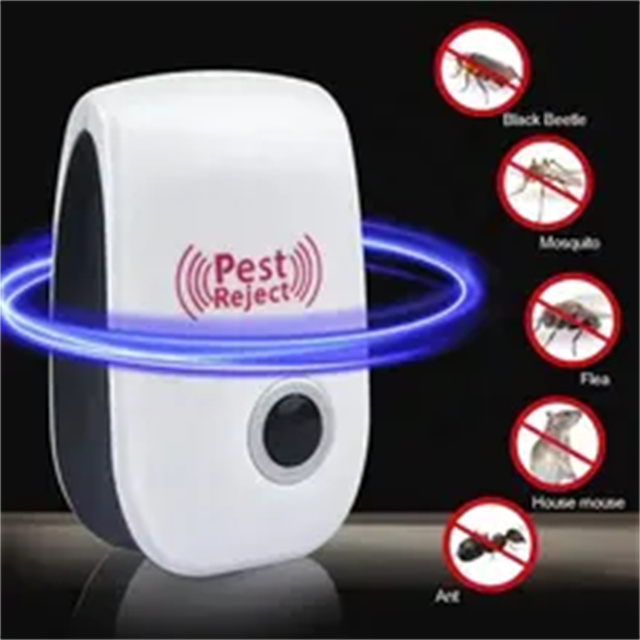 2023 Portable Eu Uk Us Plug Anti Mosquito Repeller Electronic Non-toxic Ultrasonic Rodent Electronic Mosquito Repellent