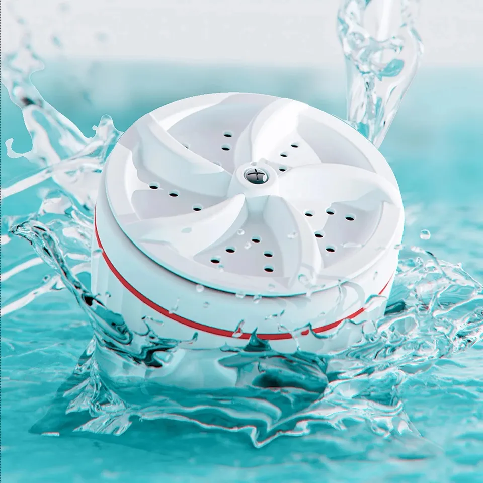 Rotating Mini Turbine Washer Usb Powered Portable Ultrasonic Waves Washer Ultrasonic Mini Ultrasonic Turbo Washing Machine