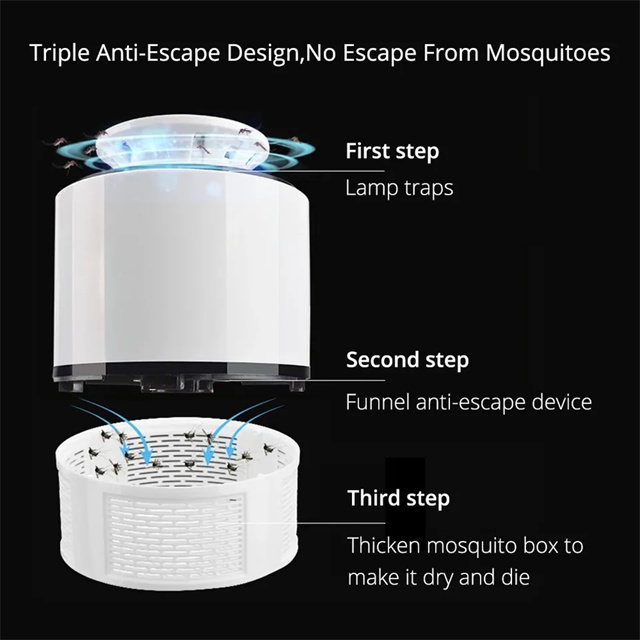 Portable Usb Led Mosquito Killer Lamp Electric Mosquito Killer Photocatalysis Mute Radiationless Flies Trap Lamp Home