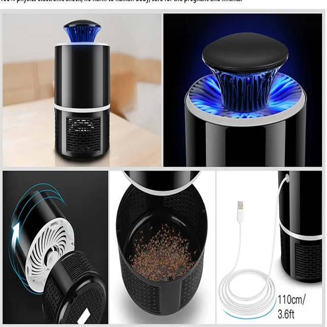 Portable Usb Led Mosquito Killer Lamp Electric Mosquito Killer Photocatalysis Mute Radiationless Flies Trap Lamp Home