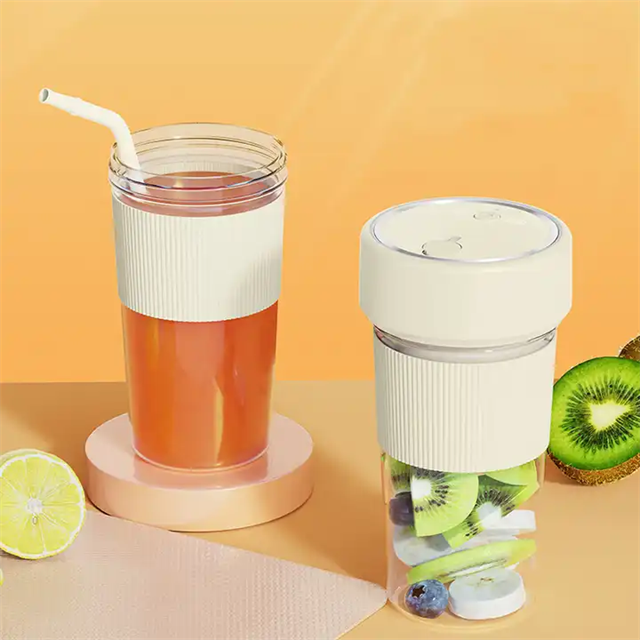 Fruit Vegetables Quick Juicing Food Processor Travel Portable Six Blades Juicer Mixer Electric Mini Cup Blender With Straw