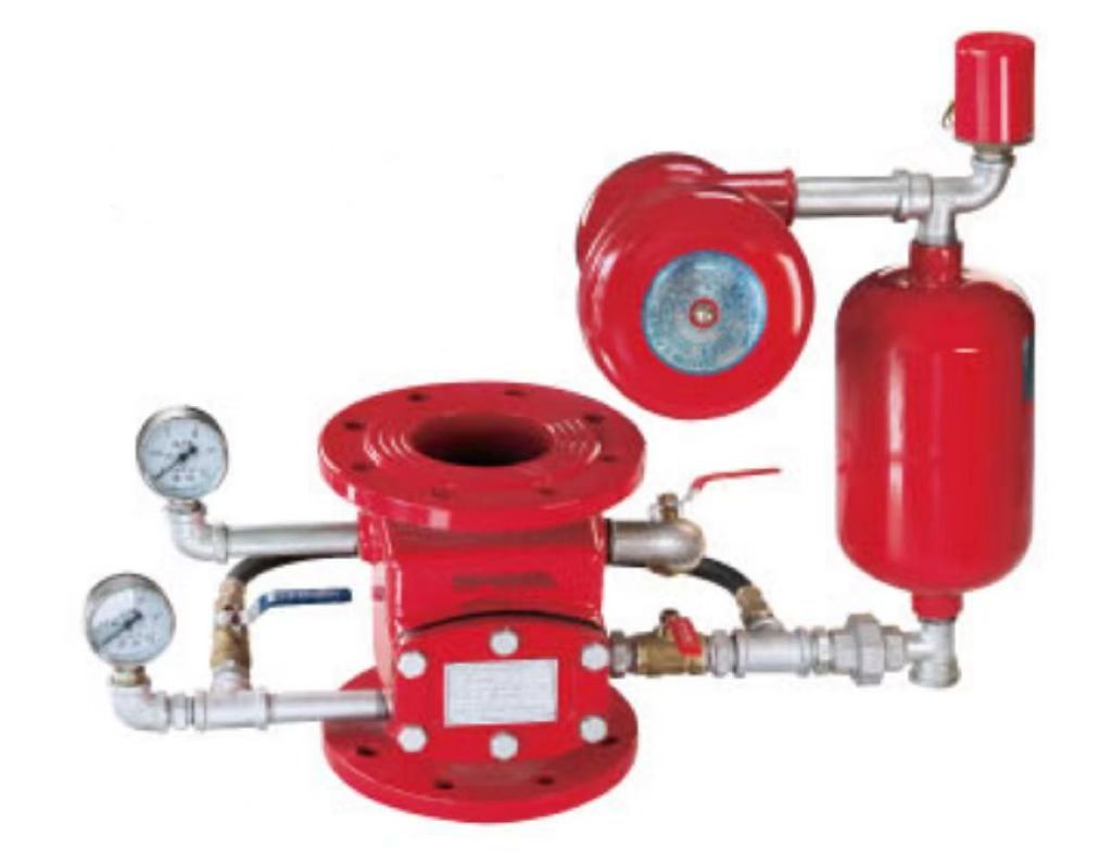 Fire Fighting Sprinkler System Flange Type Wet Fire Alarm Check Valve