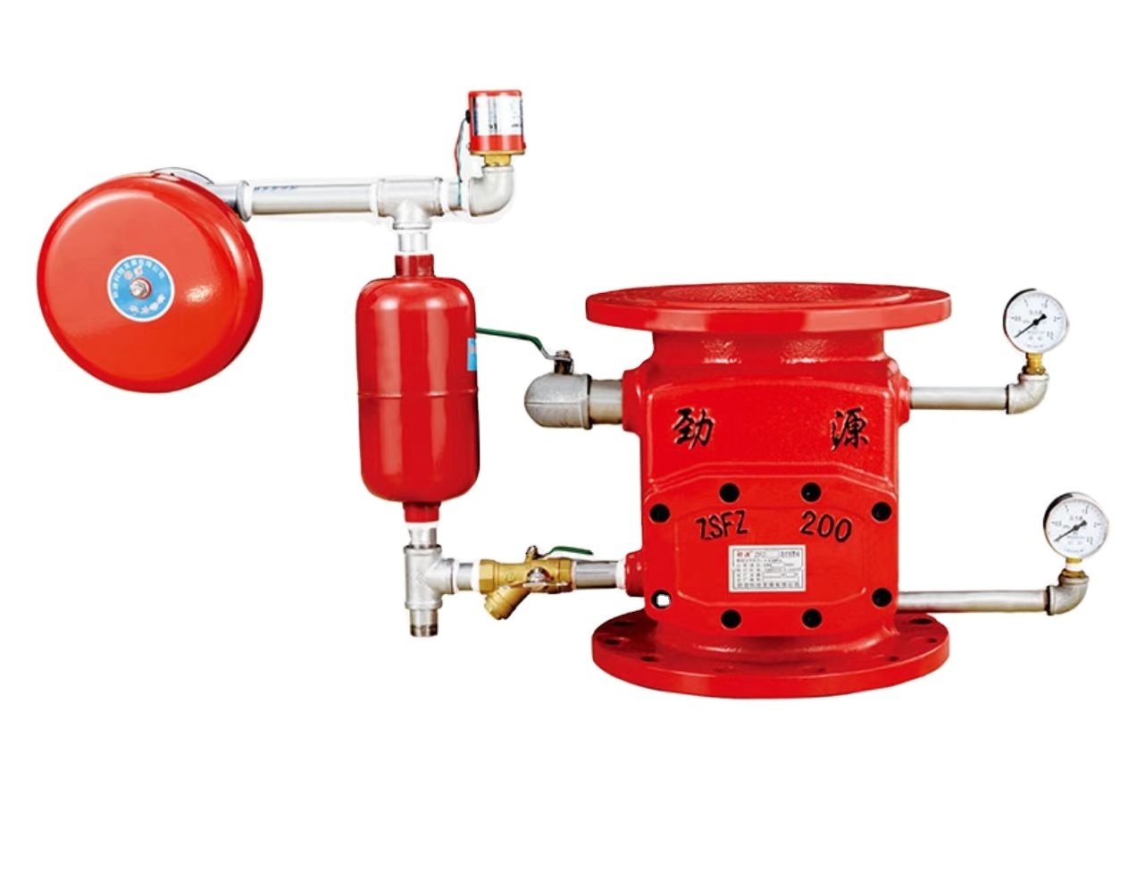 Fire Fighting Sprinkler System Flange Type Wet Fire Alarm Check Valve