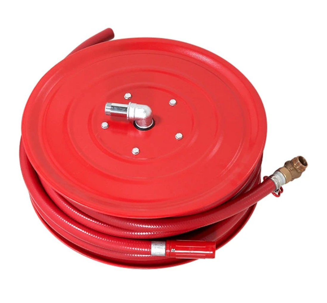 Manufacturer Fire Fighting Hose Reel Manual Swing 1inch 30meter Pistol Grip Rubber Fire Hose Reel