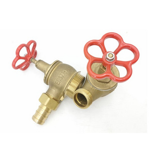 Factory Direct Brass BSP oblique type brass angle fire landing valves 2.5 inch Machino manufacturer Fire Hydrant