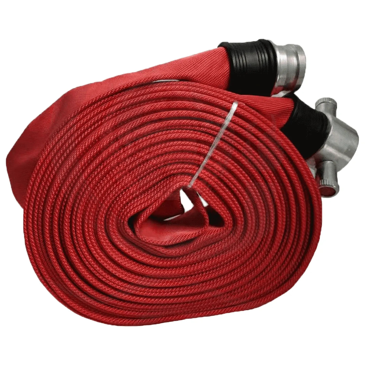 2.5 inch rubber covered fire hose with coupling lay flat fire hose