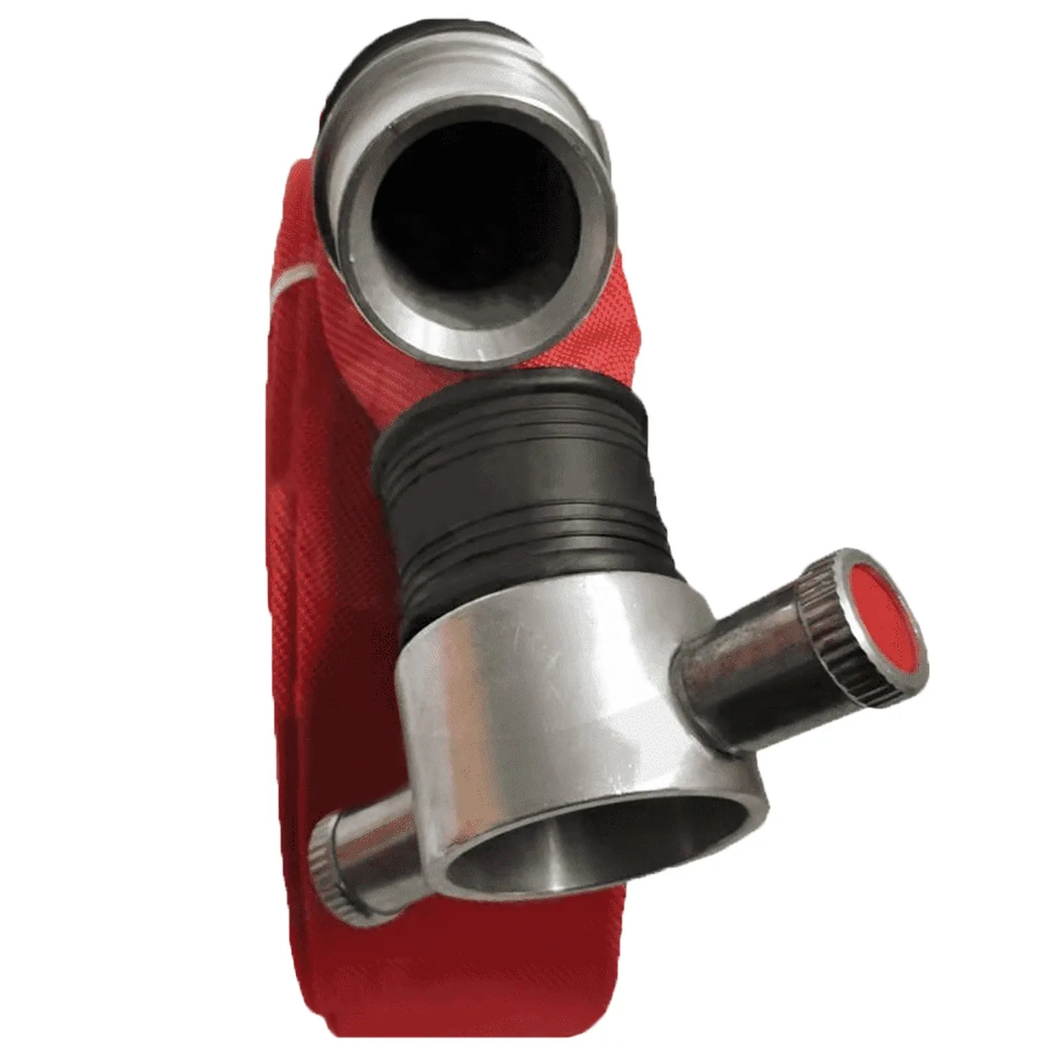 2.5 inch rubber covered fire hose with coupling lay flat fire hose