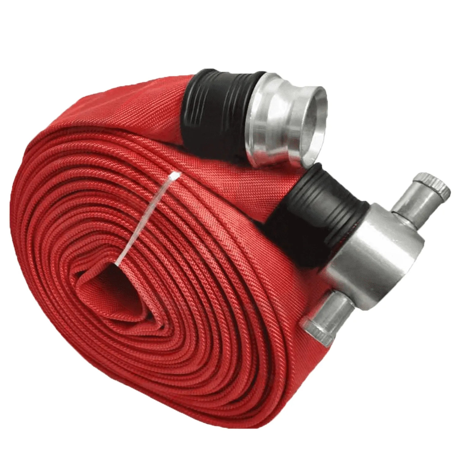 2.5 inch rubber covered fire hose with coupling lay flat fire hose