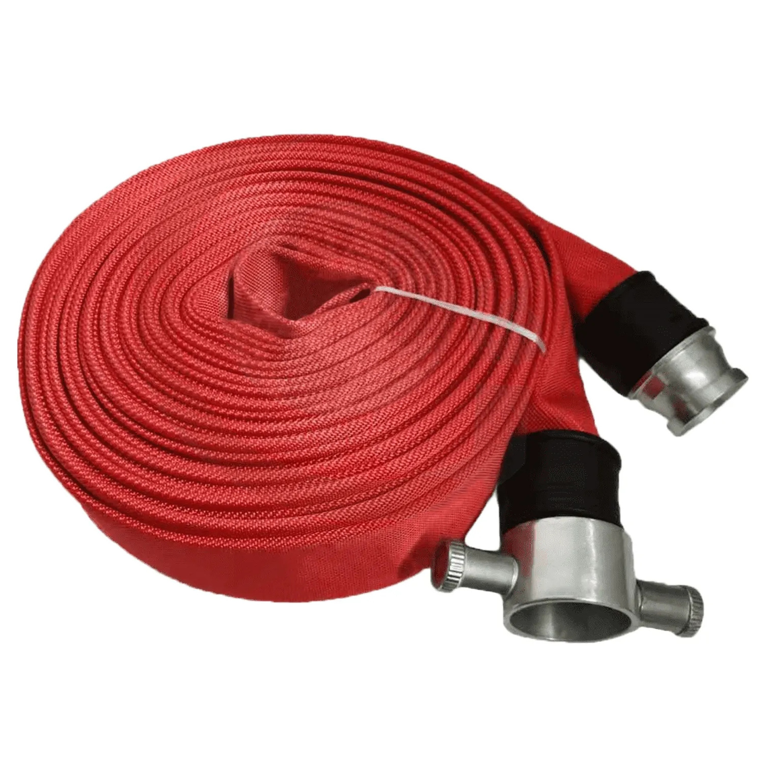 2.5 inch rubber covered fire hose with coupling lay flat fire hose