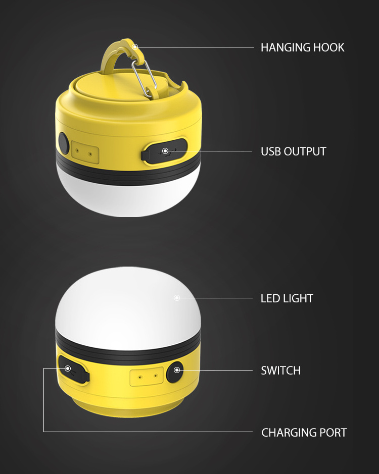 Custom Sos Emergency Portable Collapsible Camping Solar Light Lantern