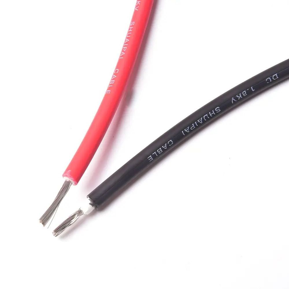 1.5KV Solar Cable PV1-F 1x4mm 6mm Low smoking Zero halogen cable wires