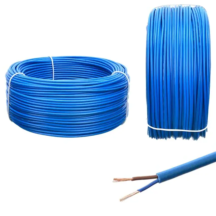 High Quality 2.5mm RVV Power Cable Flexible PVC Insulated Two Core Wire with Stranded Copper Conductor