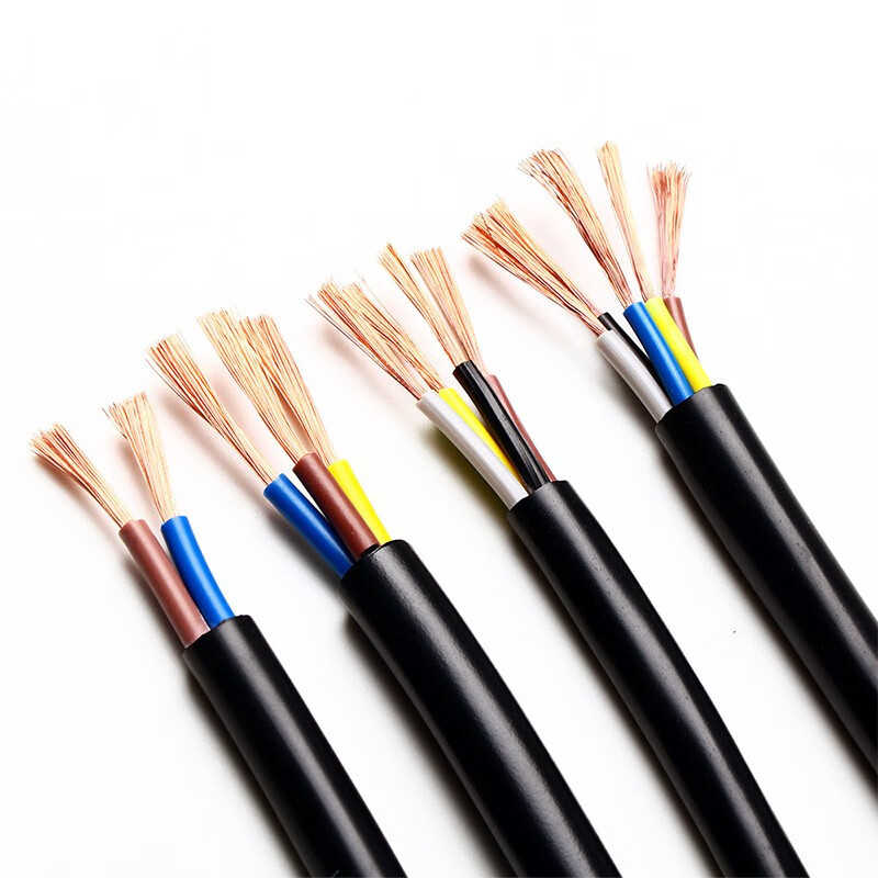 High Quality 2.5mm RVV Power Cable Flexible PVC Insulated Two Core Wire with Stranded Copper Conductor