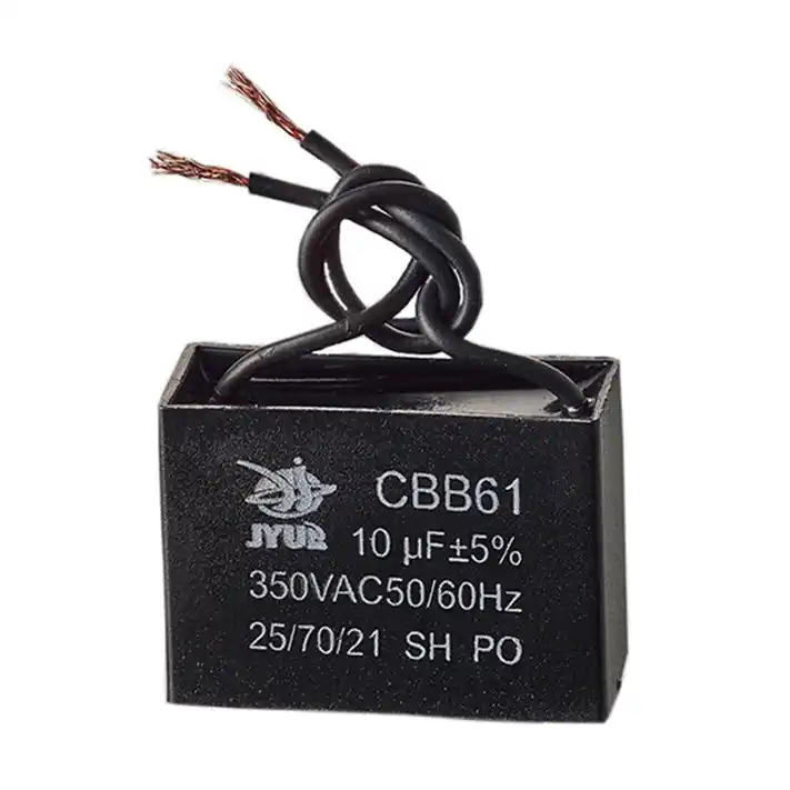 cbb61 450v 6uf capacitor for shell electric fan parts capacitor