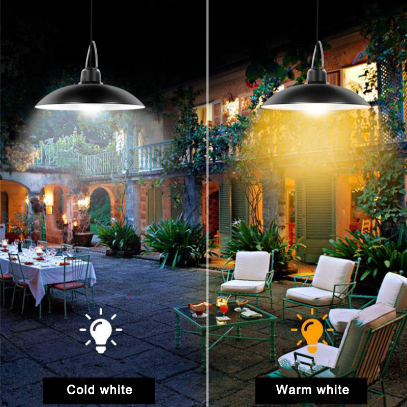 Outdoor indoor yard patio led pendant garden light outdoor solar with remote control