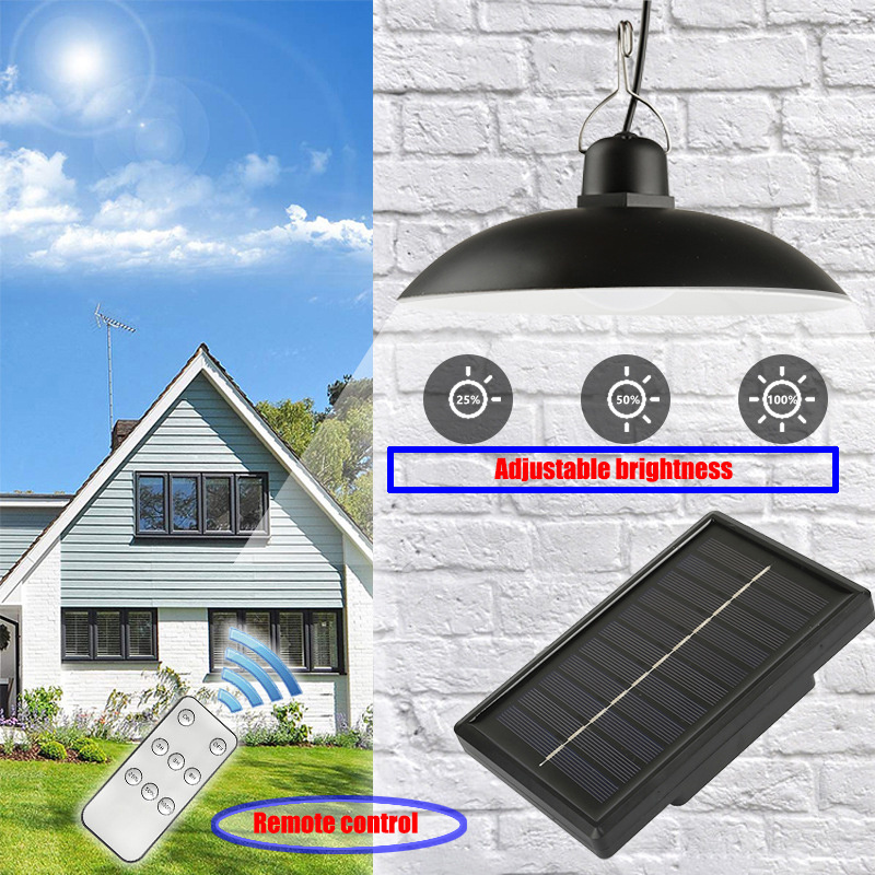 Outdoor indoor yard patio led pendant garden light outdoor solar with remote control