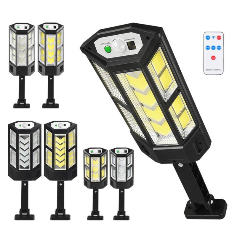 4800mAh lithium battery 249 cob solar lamp motion senor solar outdoor wall light with  12 hours backup