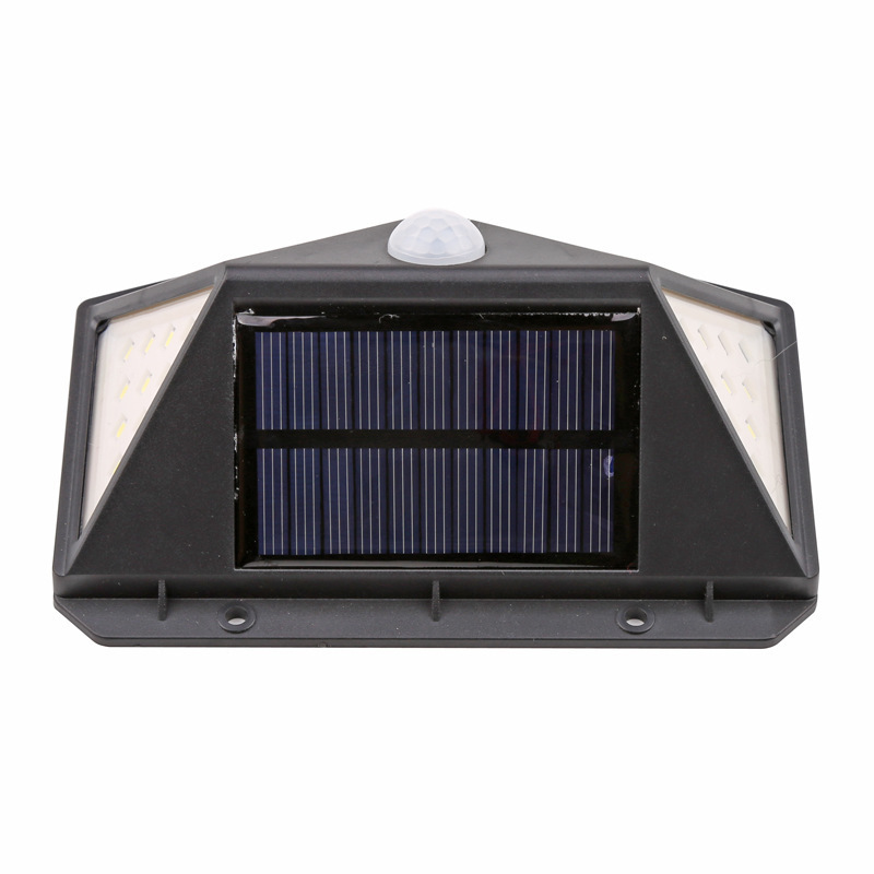 Outdoor 3 models interaction 100 led wall mount solar garden light waterproof