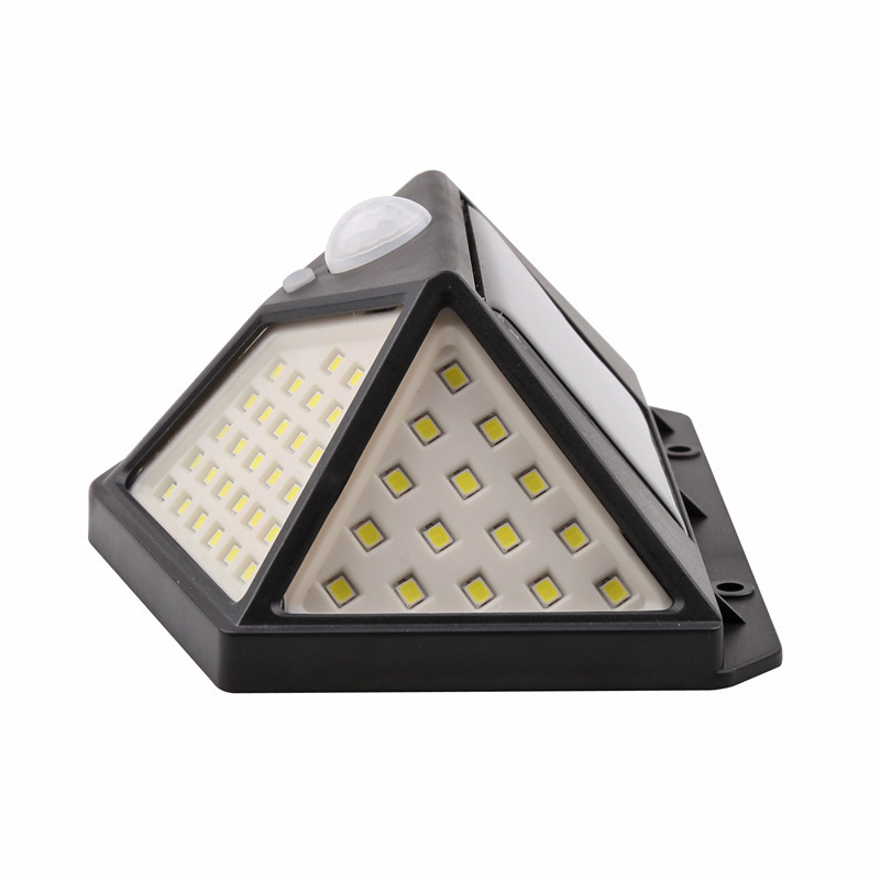 Outdoor 3 models interaction 100 led wall mount solar garden light waterproof