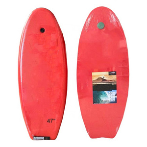 Bodyboard 33/37/41/47-inch Super Lightweight Body Board with Coiled Wrist Leash, Swim Fin Tethers, EPS Core and Slick