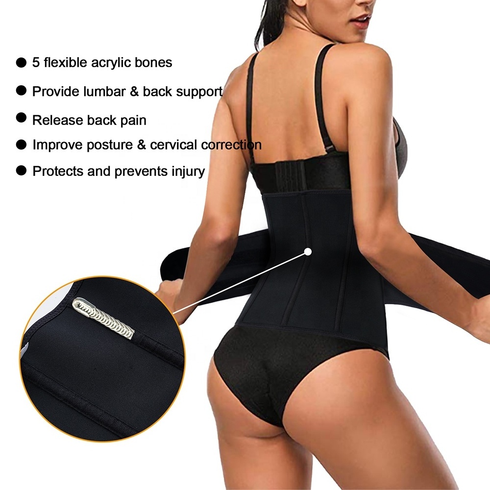 Wholesale Custom Women Body Shaper Neoprene Sweat Slimming Sauna Exercise Waist Trainer Belt