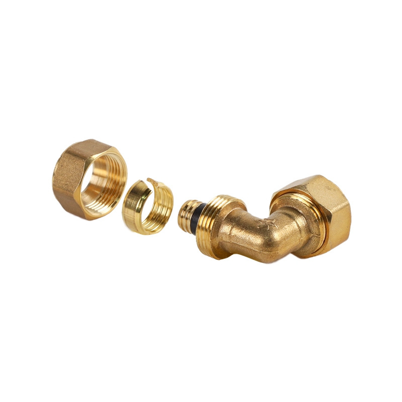 gas pipe swivel elbow fitting 90 deg pex copper elbow connector 90 degree brass pipe elbow joint