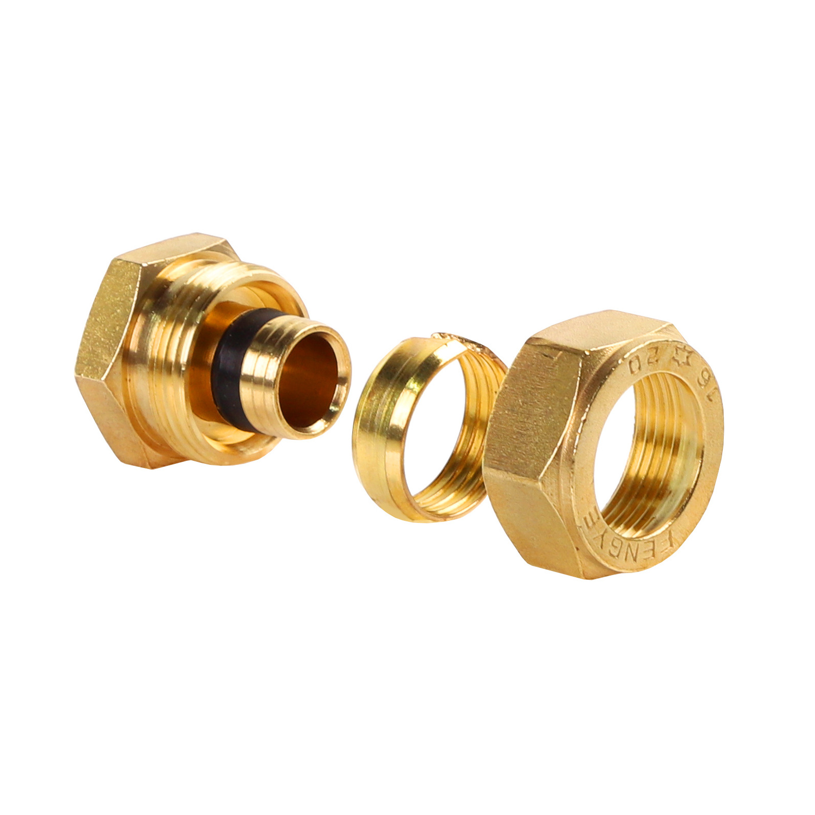 ( D16) pex al pex end cap pipe brass fitting copper tube npt threaded plug compression end plug fittings for pex pipe